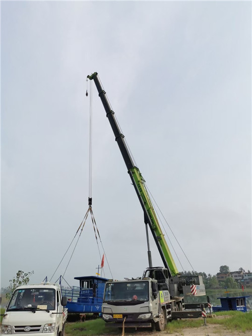 南票区桥梁建设吊装案例